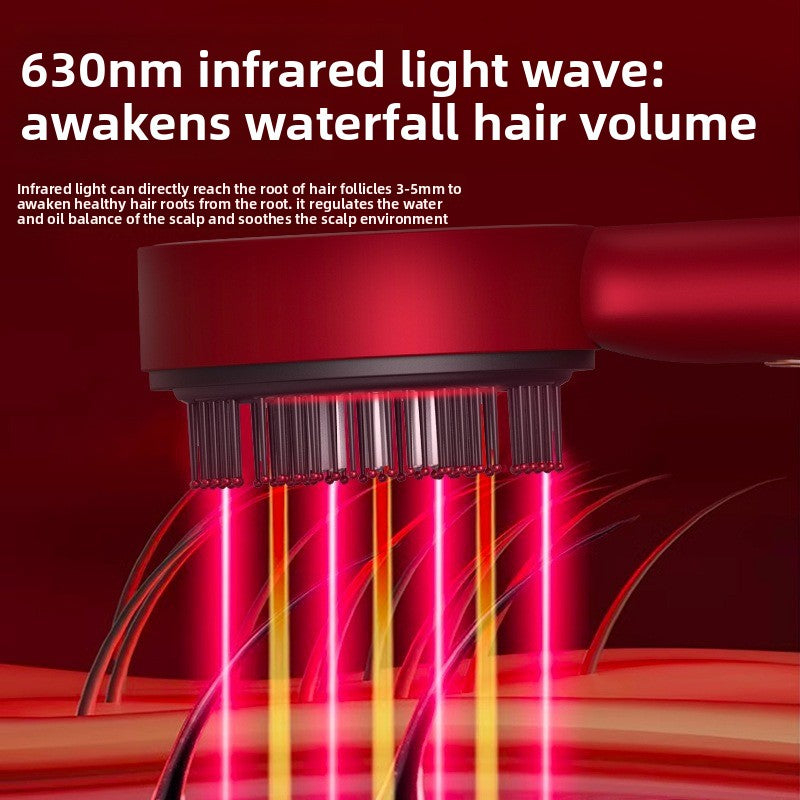 HYBREM™ Smart Red Light Scalp Massager: Instant Stress-Relief & Follicle Stimulation for Thicker and Healthier Hair