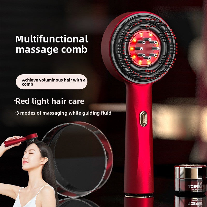 HYBREM™ Smart Red Light Scalp Massager: Instant Stress-Relief & Follicle Stimulation for Thicker and Healthier Hair