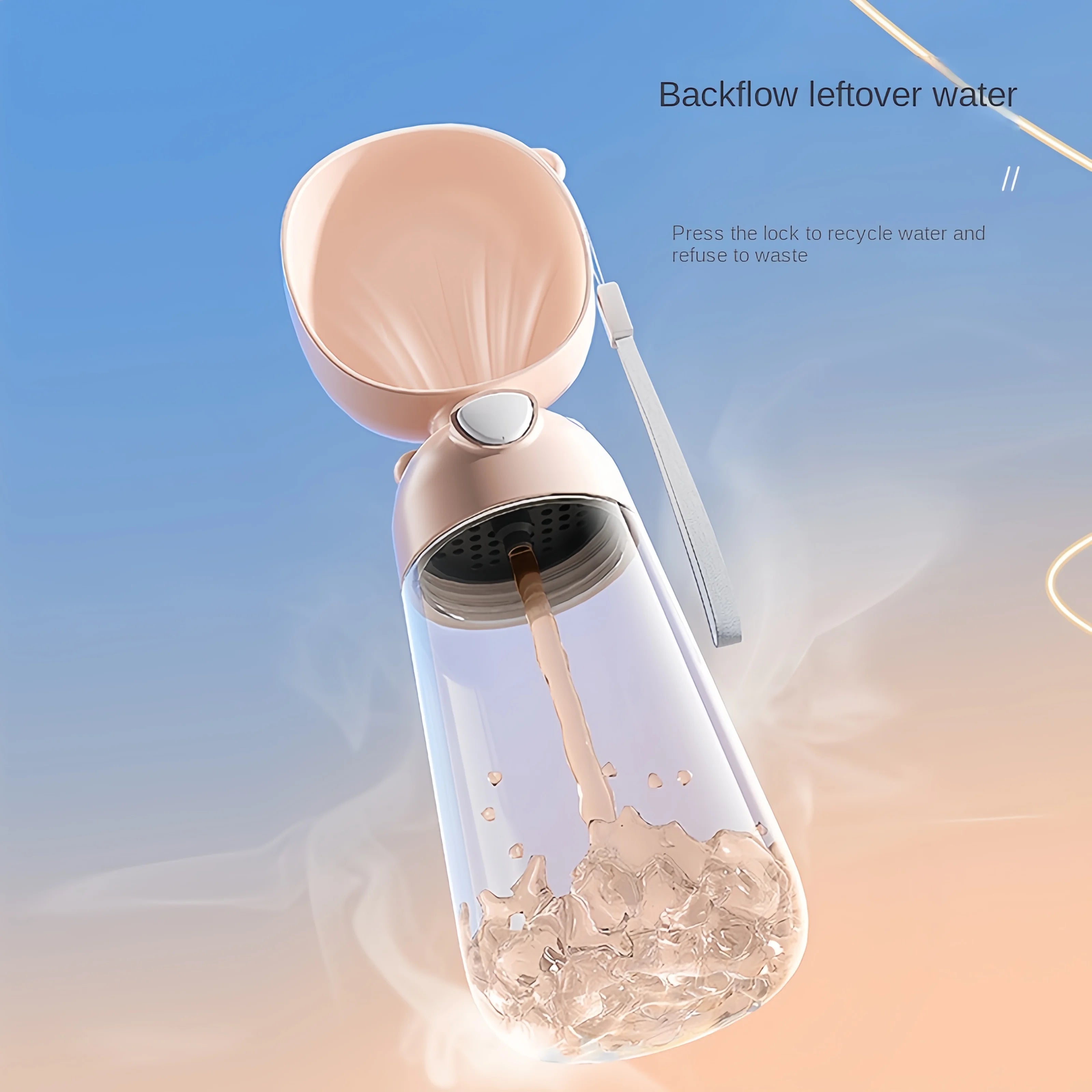 Flufftion™ HydroFeed Pet Water Bottle