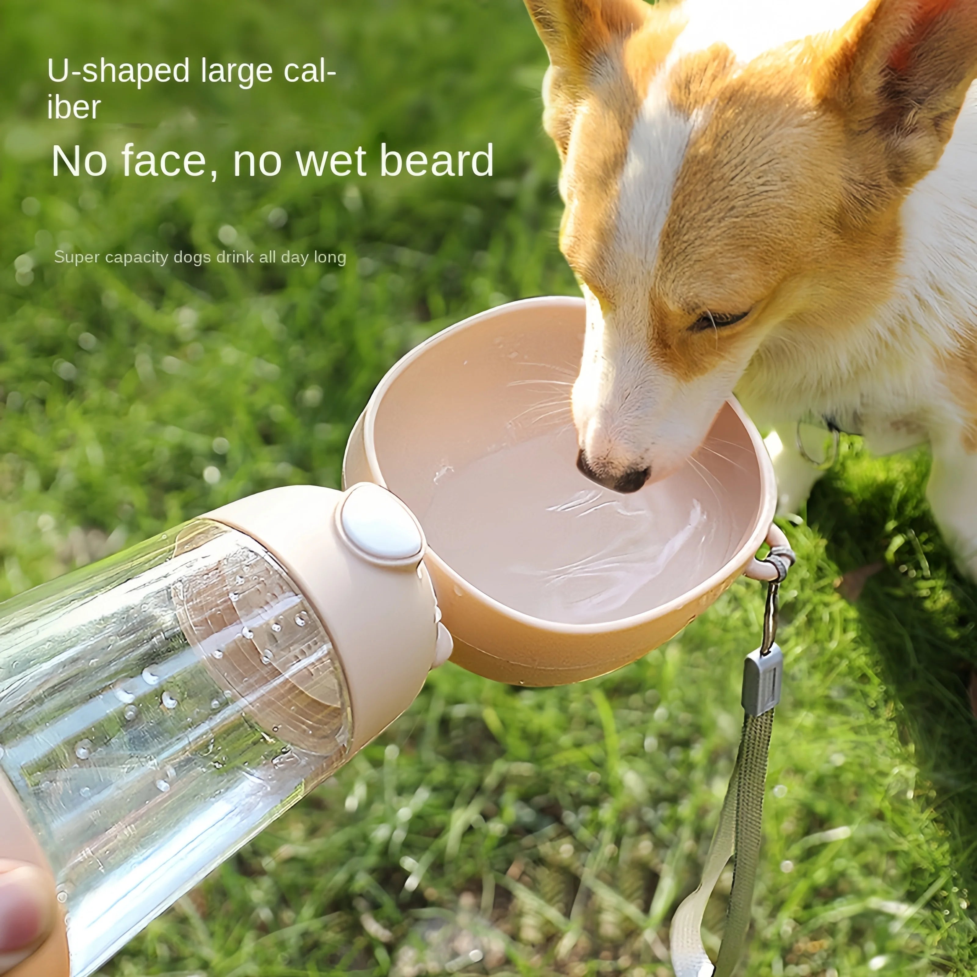 Flufftion™ HydroFeed Pet Water Bottle